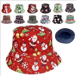 Digital Printing Christmas Cartoon Fisherman Bucket Hat